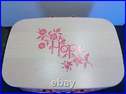 2012 Longaberger Medium Market Basket Horizon of Hope with Insulated Bag 2012 Longaberger Medium Market Basket Horizon of Hope with Insulated Bag