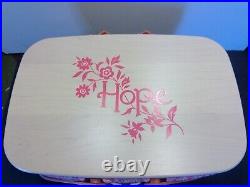 2012 Longaberger Medium Market Basket Horizon of Hope with Insulated Bag