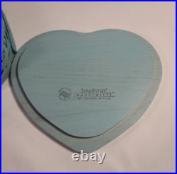 2013 Longaberger Blue Conversation Hearts Basket Sweetheart LOVE YOU Valentines