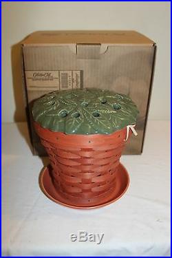 2013 Longaberger Collectors Club Clay Pot Basket Set New