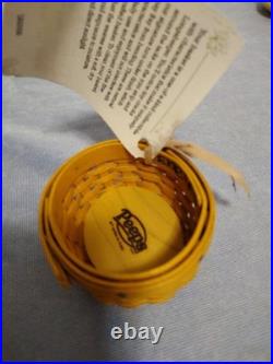 2013 MINIATURE PEEP BASKET LONGABERGER COLLECTORS CLUB Item #12135