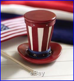 2013 Miniature Uncle Sam's Hat Basket Set Longaberger USA
