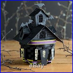 2016 Longaberger Halloween Haunted House Basket Set WithMetal Lid & Tie-Ons