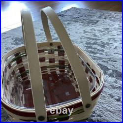 2017 Longaberger Snow Drift Basket with Handles 2017 Longaberger Snow Drift Basket with Handles