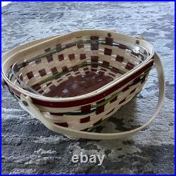 2017 Longaberger Snow Drift Basket with Handles 2017 Longaberger Snow Drift Basket with Handles