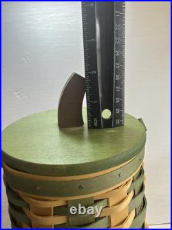 2017 Longaberger Tall Gourd Basket Set Lid & Liner RARE HTF FAST FREE SHIP