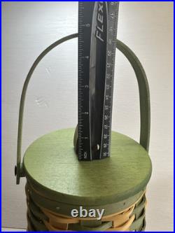 2017 Longaberger Tall Gourd Basket Set Lid & Liner RARE HTF FAST FREE SHIP