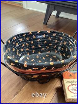 2018 Longaberger Treat Basket, Tags, Wrought Iron, Liner Protector Lid