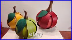 3 Pieces of Longaberger Wood Craft Fruit HTF
