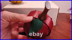 3 Pieces of Longaberger Wood Craft Fruit HTF