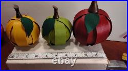 3 Pieces of Longaberger Wood Craft Fruit HTF
