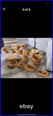 40 pieces Longaberger baskets