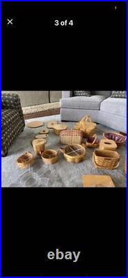 40 pieces Longaberger baskets