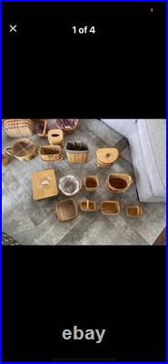 40 pieces Longaberger baskets