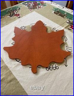 4 Longaberger WoodCrafts Maple Leaf Chargers Spice Fall Basket Placemat