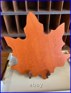 4 Longaberger WoodCrafts Maple Leaf Chargers Spice Fall Basket Placemat