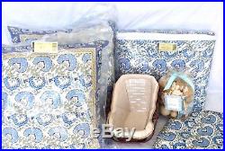 7 piece Bed Bath EARTH SKY 2 Pillow 1 Throw Basket Set Potpourri Longaberger NEW