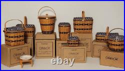 8 Longaberger Collectors Club JW Miniature Baskets & Miniature Pottery