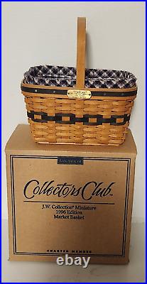 8 Longaberger Collectors Club JW Miniature Baskets & Miniature Pottery