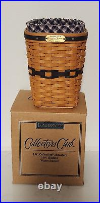 8 Longaberger Collectors Club JW Miniature Baskets & Miniature Pottery