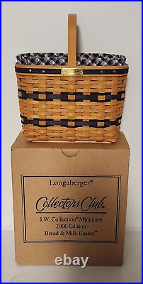 8 Longaberger Collectors Club JW Miniature Baskets & Miniature Pottery