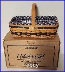 8 Longaberger Collectors Club JW Miniature Baskets & Miniature Pottery