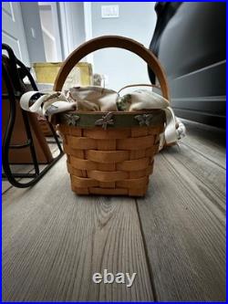 Assorted Longaberger Baskets and Wrought Iron Wall Hanging Organizer- FREE S&H