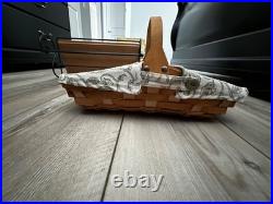 Assorted Longaberger Baskets and Wrought Iron Wall Hanging Organizer- FREE S&H