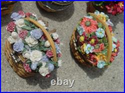 Boyds Bears Beans Treasure Box Lot of 9 w Longaberger Flower Basket Pumpkin READ