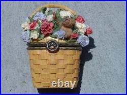 Boyds Bears Beans Treasure Box Lot of 9 w Longaberger Flower Basket Pumpkin READ