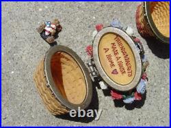 Boyds Bears Beans Treasure Box Lot of 9 w Longaberger Flower Basket Pumpkin READ