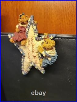Boyds Bears/Longaberger Basket Buddies Basket Sitter #651420LB SIGNED/RARE 2002