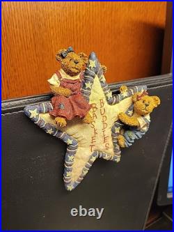 Boyds Bears/Longaberger Basket Buddies Basket Sitter #651420LB SIGNED/RARE 2002
