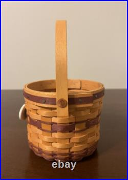 CIB 2008 Longaberger May Series Miniature Sweet Pea Basket & Boyds Treasure Box