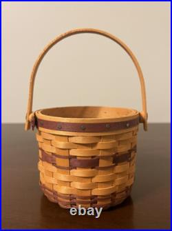 CIB 2008 Longaberger May Series Miniature Sweet Pea Basket & Boyds Treasure Box