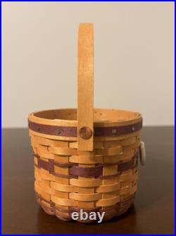 CIB 2008 Longaberger May Series Miniature Sweet Pea Basket & Boyds Treasure Box