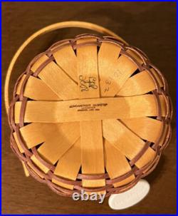 CIB 2008 Longaberger May Series Miniature Sweet Pea Basket & Boyds Treasure Box