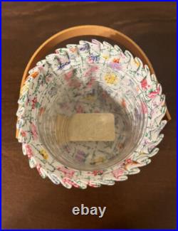 CIB 2008 Longaberger May Series Miniature Sweet Pea Basket & Boyds Treasure Box