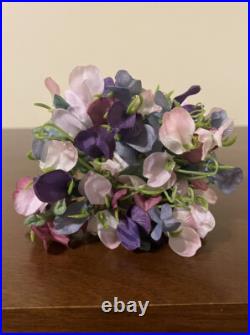 CIB 2008 Longaberger May Series Miniature Sweet Pea Basket & Boyds Treasure Box