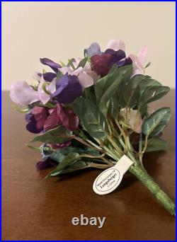 CIB 2008 Longaberger May Series Miniature Sweet Pea Basket & Boyds Treasure Box