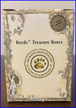 CIB 2008 Longaberger May Series Miniature Sweet Pea Basket & Boyds Treasure Box