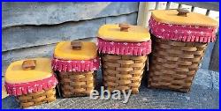 CUSTOM Longaberger Spoon Set Baskets Combo Teaspoon Small Medium Large waste