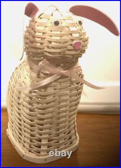 D &Co. 2025 Woven Easter Bunny withAccessories Woven by Longaberger Weavers-NEW D &Co. 2025 Woven Easter Bunny withAccessories Woven by Longaberger Weavers-NEW