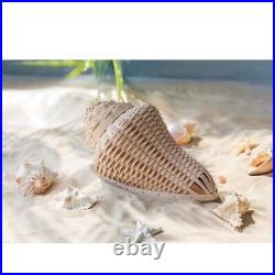 Dresden & Co CONCH SHELL BASKETLongaberger Weavers BEACH OCEAN NAUTICAL DECOR