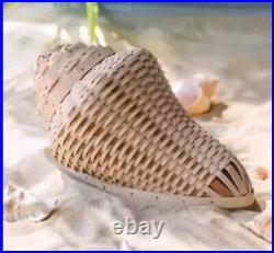 Dresden & Co CONCH SHELL BASKETLongaberger Weavers BEACH OCEAN NAUTICAL DECOR