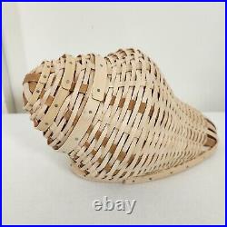 Dresden & Co CONCH SHELL BASKETLongaberger Weavers BEACH OCEAN NAUTICAL DECOR