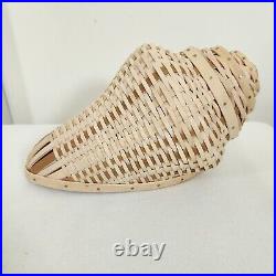 Dresden & Co CONCH SHELL BASKETLongaberger Weavers BEACH OCEAN NAUTICAL DECOR