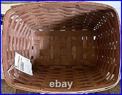 EUC Longaberger 2011 May XL Tote Set Memorial Day Only Special Rich Brown HTF