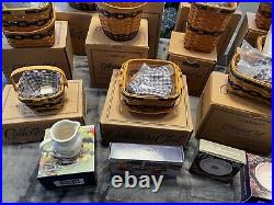 Entire Jw Longaberger Collection Of Retired Miniture Set Of 12 Baskets