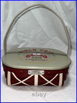 Field Trip 2016 Longaberger Basket With Liner And Lid Excellent Condition